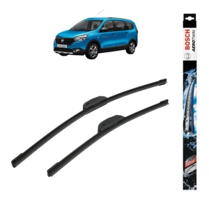 Set stergatoare auto DACIA LODGY (JS_) din 2012-2019, Bosch Aerotwin Retrofit, din cauciuc siliconat rezistent