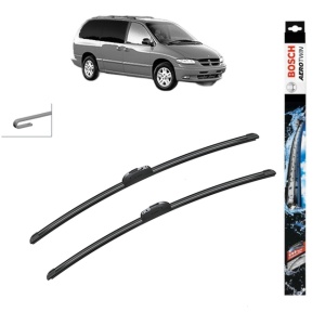 Set stergatoare auto DODGE CARAVAN din 1995-2001, Bosch Aerotwin Retrofit, din cauciuc siliconat rezistent
