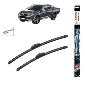 Set stergatoare auto FIAT FULLBACK Pickup (502_, 503_) din 2016, Bosch Aerotwin Retrofit, din cauciuc siliconat rezistent
