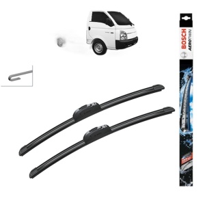 Set stergatoare auto HYUNDAI H100 Platform/Chassis (HR) din 2006, Bosch Aerotwin Retrofit, din cauciuc siliconat rezistent - Img 1