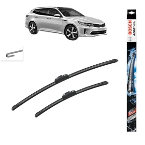 Set stergatoare auto KIA OPTIMA Sportswagon (JF) din 2016-2019, Bosch Aerotwin Retrofit, din cauciuc siliconat rezistent