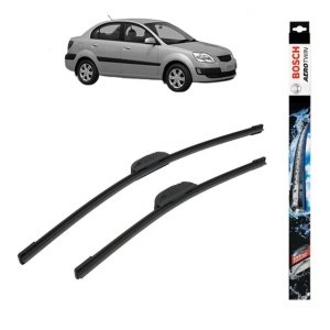 Set stergatoare auto KIA RIO II Saloon (JB) din 2005-2011, Bosch Aerotwin Retrofit, din cauciuc siliconat rezistent - Img 1