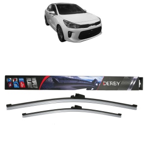 Set stergatoare auto KIA RIO IV Hatchback Van (YB, SC, FB) din 2017, Derby, din cauciuc siliconat rezistent - Img 1