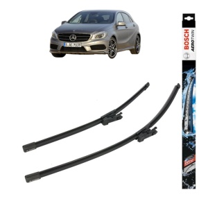Set stergatoare auto MERCEDES-BENZ A-CLASS (W176) din 2012-2018, Bosch Aerotwin, din cauciuc siliconat rezistent
