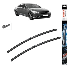 Set stergatoare auto MERCEDES-BENZ S-CLASS Coupe (C216) din 2006-2013, Bosch Aerotwin, din cauciuc siliconat rezistent