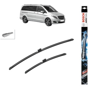 Set stergatoare auto MERCEDES-BENZ VITO Mixto (Double Cabin) (W447) din 2014-2021, Bosch Aerotwin, din cauciuc siliconat rezistent