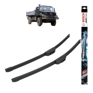 Set stergatoare auto MERCEDES-BENZ ZETROS din 2008-2017, Bosch Aerotwin Retrofit, din cauciuc siliconat rezistent - Img 1