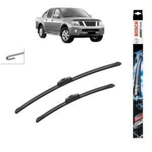 Set stergatoare auto NISSAN NAVARA NP300 (D40) din 2005-2016, Bosch Aerotwin Retrofit, din cauciuc siliconat rezistent