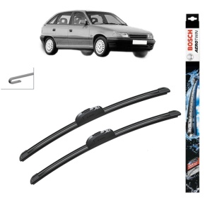 Set stergatoare auto OPEL ASTRA F Saloon (T92) din 1991-1998, Bosch Aerotwin Retrofit, din cauciuc siliconat rezistent