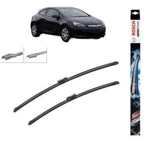 Set stergatoare auto OPEL ASTRA J GTC din 2011-2018, Bosch Aerotwin, din cauciuc siliconat rezistent