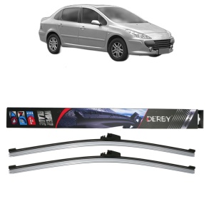 Set stergatoare auto PEUGEOT 307 Saloon din 2006-2012, Derby, din cauciuc siliconat rezistent