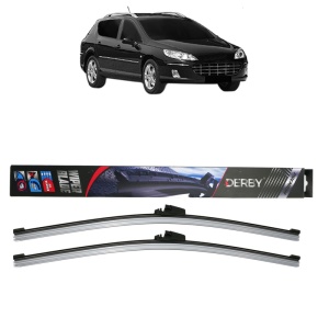Set stergatoare auto PEUGEOT 407 SW Estate Van (6E_) din 2009-2010, Derby, din cauciuc siliconat rezistent