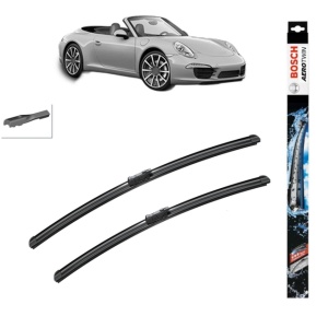 Set stergatoare auto PORSCHE 911 Convertible (991) din 2012-2020, Bosch Aerotwin, din cauciuc siliconat rezistent
