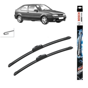Set stergatoare auto RENAULT 19 II (B/C53_) din 1992-1995, Bosch Aerotwin Retrofit, din cauciuc siliconat rezistent