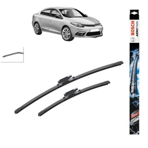 Set stergatoare auto RENAULT FLUENCE (L3_) din 2010-2015, Bosch Aerotwin, din cauciuc siliconat rezistent