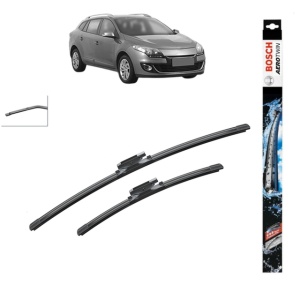 Set stergatoare auto RENAULT MEGANE III Combi Van (KZ0/1) din 2009-2015, Bosch Aerotwin, din cauciuc siliconat rezistent