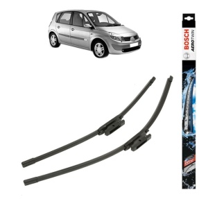 Set stergatoare auto RENAULT SCENIC II (JM0/1_) din 2003-2009, Bosch Aerotwin, din cauciuc siliconat rezistent