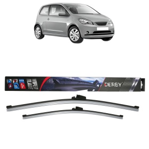 Set stergatoare auto SEAT Mii (KF1, KE1) din 2011-2020, Derby, din cauciuc siliconat rezistent - Img 1