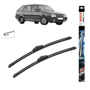 Set stergatoare auto SKODA FAVORIT Forman (785) din 1988-1995, Bosch Aerotwin Retrofit, din cauciuc siliconat rezistent