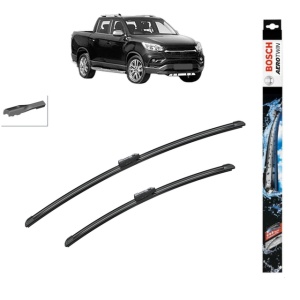 Set stergatoare auto SSANGYONG MUSSO (QK) din 2018, Bosch Aerotwin, din cauciuc siliconat rezistent
