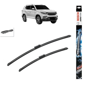 Set stergatoare auto SSANGYONG REXTON (Y400, Y450) din 2017-2018, Bosch Aerotwin, din cauciuc siliconat rezistent