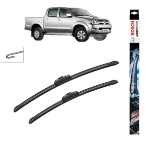 Set stergatoare auto TOYOTA HILUX VII Pickup (_N1_, _N2_, _N3_) din 2004-2015, Bosch Aerotwin Retrofit, din cauciuc siliconat rezistent - Img 1
