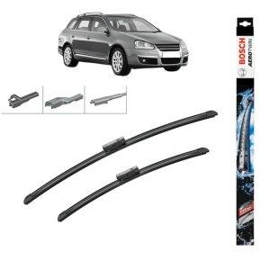 Set stergatoare auto VOLKSWAGEN GOLF V Variant (1K5) din 2007-2009, Bosch Aerotwin Multi, din cauciuc siliconat rezistent