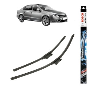 Set stergatoare auto VOLKSWAGEN PASSAT B7 (362) din 2010-2014, Bosch Aerotwin, din cauciuc siliconat rezistent