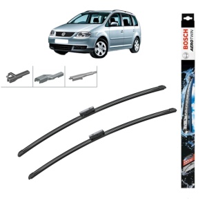 Set stergatoare auto VOLKSWAGEN TOURAN Box Body/MPV (1T1, 1T2) din 2003-2010, Bosch Aerotwin Multi, din cauciuc siliconat rezistent