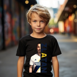 Tricou motivational personalizat pentru copii Zlatan Ibrahimovic - Img 2