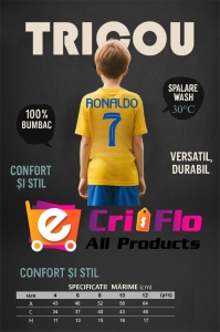 Tricou pentru Copii Ronaldo la Al Nassr - Numarul 7 - Img 3