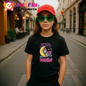 Tricou Sleep Is My Superpower Luna, Copii | Dama | Barbat, culoare negru - Img 7