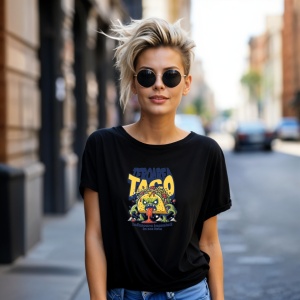 Tricou Teroarea taco Negru, Copii | Dama | Barbat - Img 8