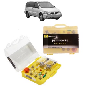 Kit trusa Set becuri H4 compatibila cu CHEVROLET TRANS SPORT din 1996-2005, bec far, semnalizare , pozitie, iluminare numar, frana, plafoniera, stop frana