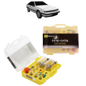 Kit trusa Set becuri H4 compatibila cu NISSAN SILVIA (S12) din 1984-1988, bec far, semnalizare , pozitie, iluminare numar, frana, plafoniera, stop frana