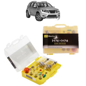 Kit trusa Set becuri H4 compatibila cu NISSAN TERRANO II (R20) din 1993-2007, bec far, semnalizare , pozitie, iluminare numar, frana, plafoniera, stop frana