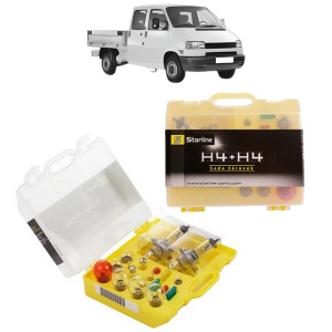 Kit trusa Set becuri H4 compatibila cu Volkswagen TRANSPORTER T4 Platform/Chassis (70E, 70L, 70M, 7DE, 7DL, 7D din 1990-2003, bec far, semnalizare , pozitie, iluminare numar, frana, plafoniera, stop frana