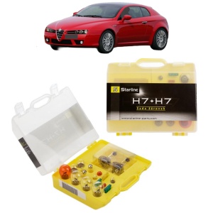 Kit trusa Set becuri H7 compatibila cu ALFA ROMEO BRERA (939_) din 2006-2011, bec far, semnalizare , pozitie, iluminare numar, frana, plafoniera, stop frana