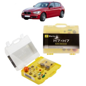 Kit trusa Set becuri H7 compatibila cu BMW 1 Van (F20) din 2015-2019, bec far, semnalizare , pozitie, iluminare numar, frana, plafoniera, stop frana