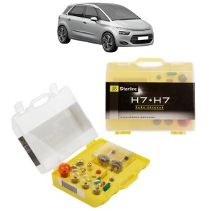 Kit trusa Set becuri H7 compatibila cu CITROEN C4 GRAND PICASSO II (DA_, DE_) din 2013-2018, bec far, semnalizare , pozitie, iluminare numar, frana, plafoniera, stop frana