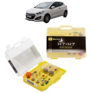 Kit trusa Set becuri H7 compatibila cu HYUNDAI i30 Coupe din 2013-2017, bec far, semnalizare , pozitie, iluminare numar, frana, plafoniera, stop frana
