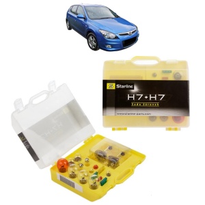 Kit trusa Set becuri H7 compatibila cu HYUNDAI i30 (FD) din 2007-2011, bec far, semnalizare , pozitie, iluminare numar, frana, plafoniera, stop frana