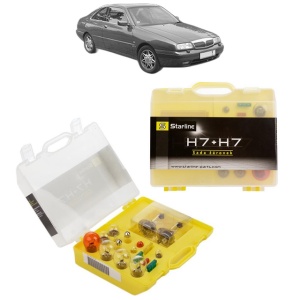 Kit trusa Set becuri H7 compatibila cu LANCIA KAPPA Coupe (838_) din 1996-2001, bec far, semnalizare , pozitie, iluminare numar, frana, plafoniera, stop frana