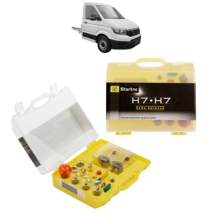 Kit trusa Set becuri H7 compatibila cu MAN TGE Platform/Chassis (UZ_) din 2016-2024, bec far, semnalizare , pozitie, iluminare numar, frana, plafoniera, stop frana