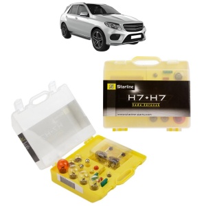 Kit trusa Set becuri H7 compatibila cu MERCEDES-BENZ GLE (W166) din 2015-2018, bec far, semnalizare , pozitie, iluminare numar, frana, plafoniera, stop frana