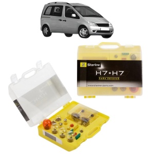 Kit trusa Set becuri H7 compatibila cu MERCEDES-BENZ VANEO (414) din 2002-2005, bec far, semnalizare , pozitie, iluminare numar, frana, plafoniera, stop frana