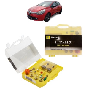 Kit trusa Set becuri H7 compatibila cu RENAULT CLIO IV (BH_) din 2012-2021, bec far, semnalizare , pozitie, iluminare numar, frana, plafoniera, stop frana