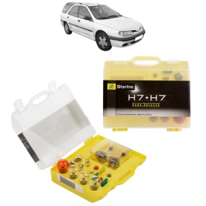 Kit trusa Set becuri H7 compatibila cu RENAULT LAGUNA I Grandtour (K56_) din 1995-2001, bec far, semnalizare , pozitie, iluminare numar, frana, plafoniera, stop frana