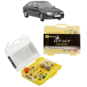 Kit trusa Set becuri H7 compatibila cu ROVER 400 II Hatchback (RT) din 1995-2000, bec far, semnalizare , pozitie, iluminare numar, frana, plafoniera, stop frana