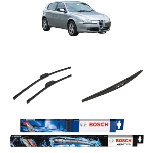 Set 3 stergatoare ALFA ROMEO 147 (937_) din 2000-2010, Bosch Aerotwin Retrofit, din cauciuc siliconat rezistent